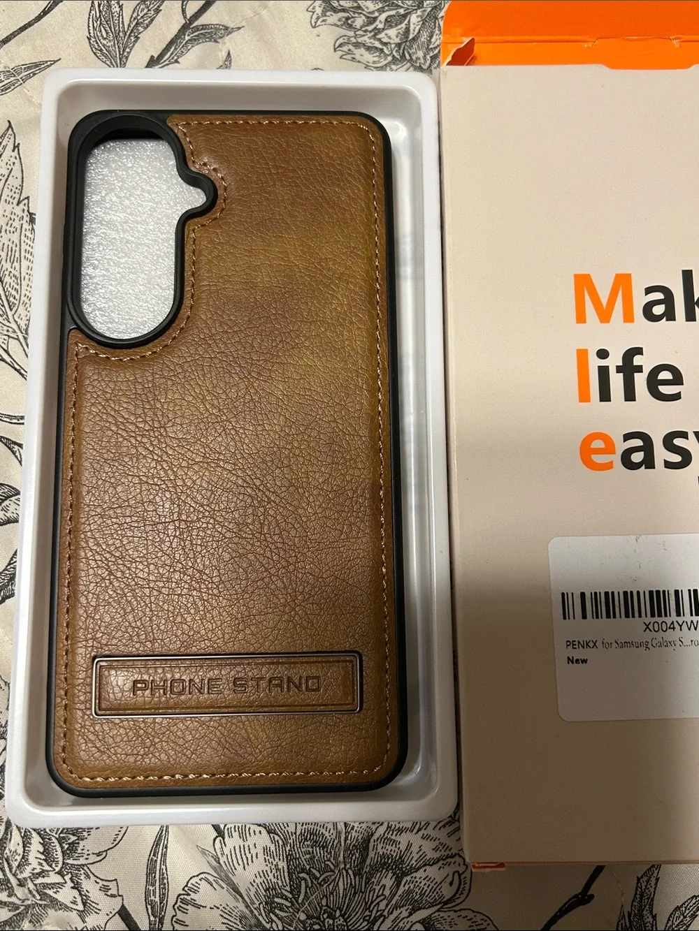 Samsung Galaxy S26 Plus leather case with stand protection slim adjustable